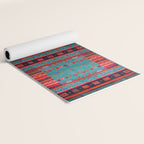Traditional Berber Bohemian Moroccan Handmade Fabric Style Fall Autumn Color Inspiration Yoga Mat Gallery Image 2