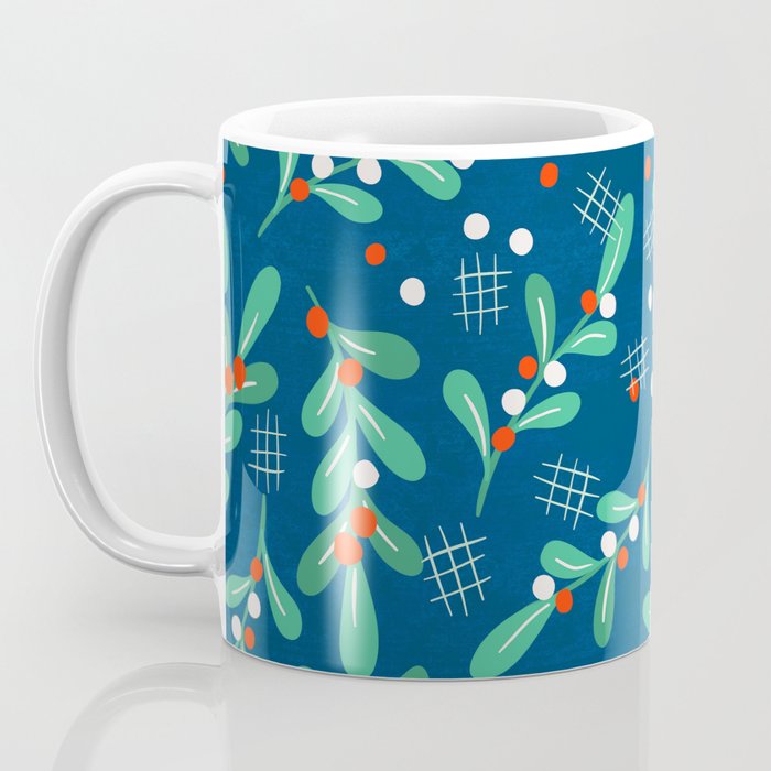 Misseltoe -  christmas pattern no1 Coffee Mug Gallery Image 3