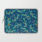 Misseltoe -  christmas pattern no1 Laptop Sleeve Gallery Image 1