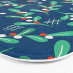 Misseltoe -  christmas pattern no1 Bath Mat Gallery Image 3