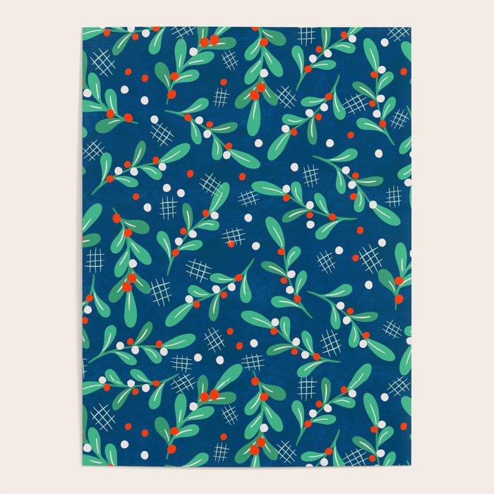 Misseltoe -  christmas pattern no1 Poster Gallery Image 4