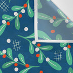 Misseltoe -  christmas pattern no1 Wall Tapestry Gallery Image 3
