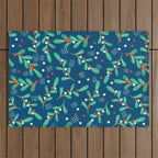 Misseltoe -  christmas pattern no1 Outdoor Rug Gallery Image 1