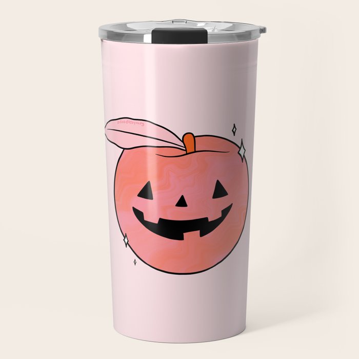Spooky Peach Travel Mug Gallery Image 1