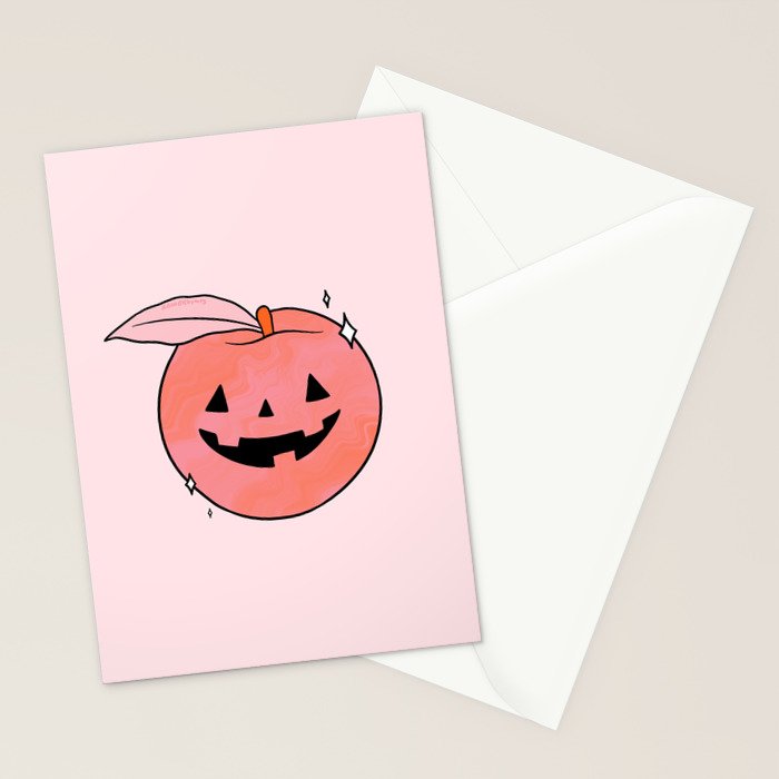 Spooky Peach Stationery Card Gallery Image 2