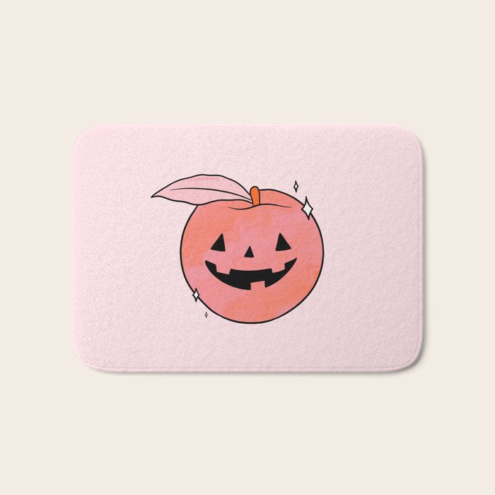 Spooky Peach Bath Mat Gallery Image 1