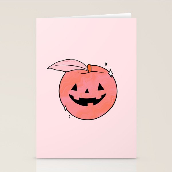 Spooky Peach Stationery Card Gallery Image 2