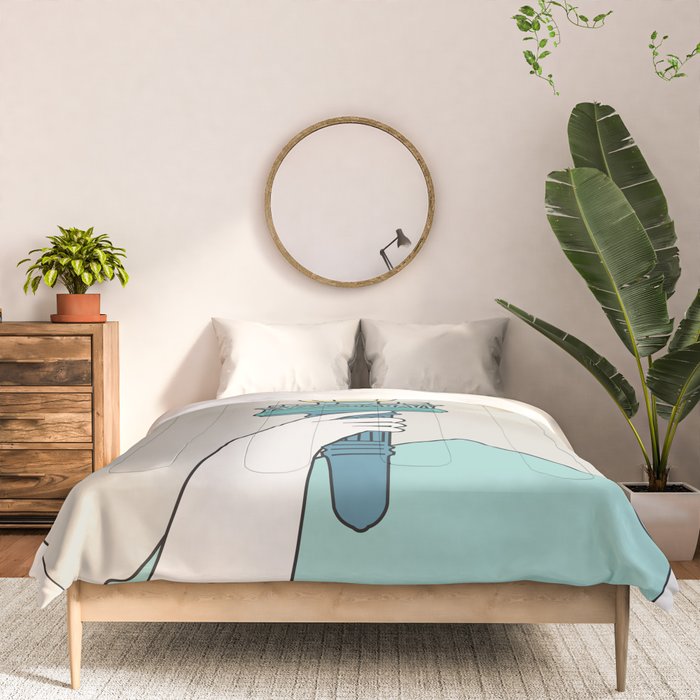 Cat Landscape 22 Comforter Gallery Image 3