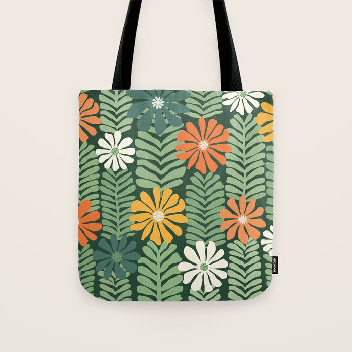 Spring Equinox Floral Pattern  Tote Bag Gallery Image 1