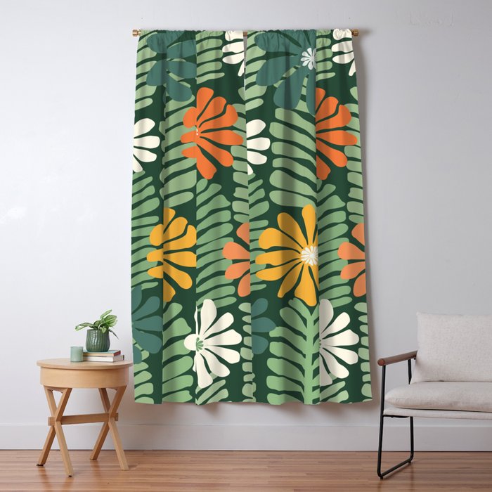 Spring Equinox Floral Pattern  Window Curtain Gallery Image 1
