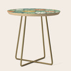 Spring Equinox Floral Pattern  Side Table Gallery Image 1