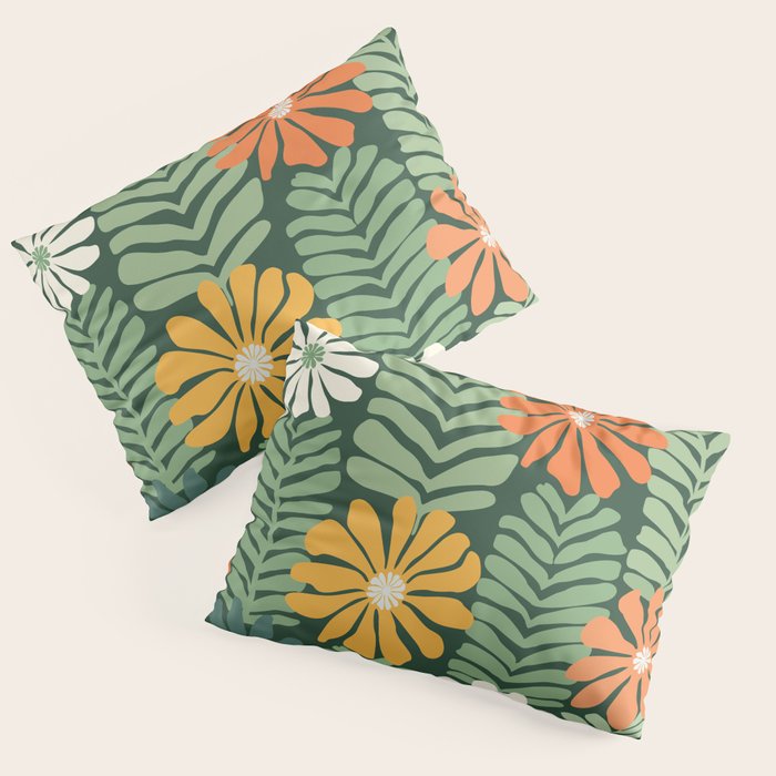 Spring Equinox Floral Pattern  Pillow Sham Gallery Image 1