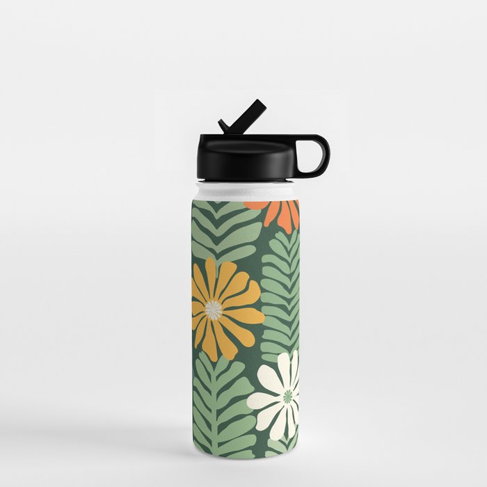 Spring Equinox Floral Pattern  Water Bottle Gallery Image 1