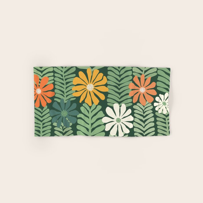 Spring Equinox Floral Pattern  Bath Towel Gallery Image 1