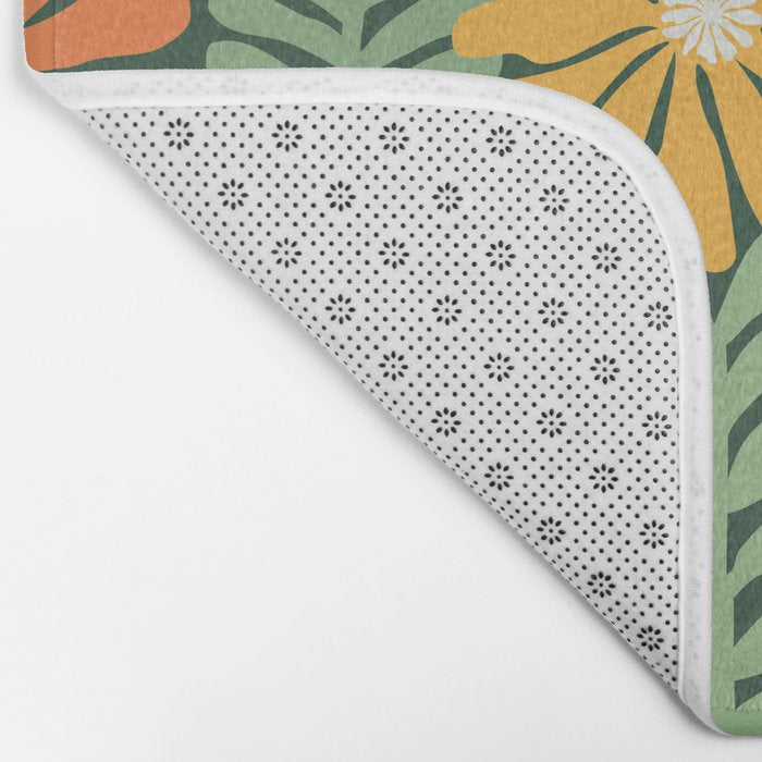 Spring Equinox Floral Pattern  Bath Mat Gallery Image 2