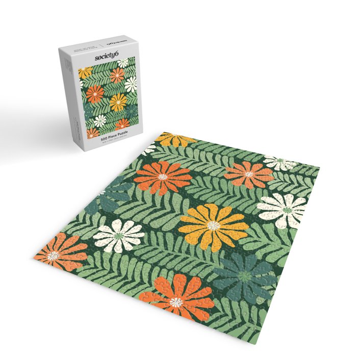 Spring Equinox Floral Pattern  Jigsaw Puzzle Gallery Image 2