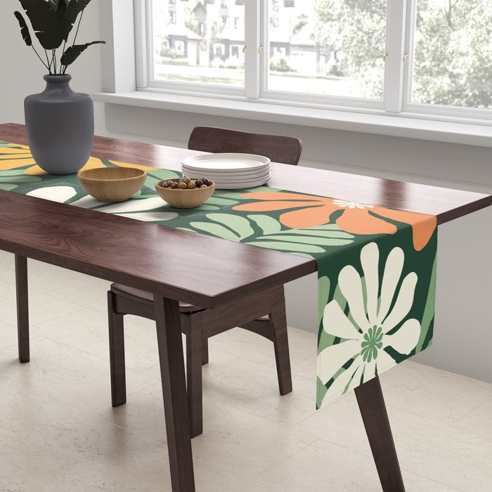 Spring Equinox Floral Pattern  Table Runner Gallery Image 2