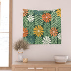Spring Equinox Floral Pattern  Wall Tapestry Gallery Image 2