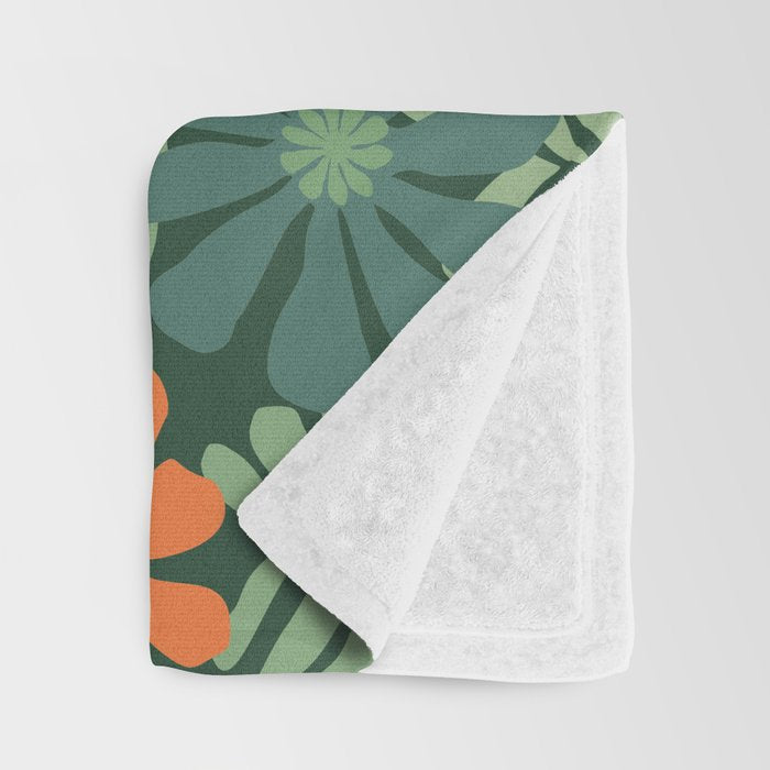 Spring Equinox Floral Pattern  Throw Blanket Gallery Image 3