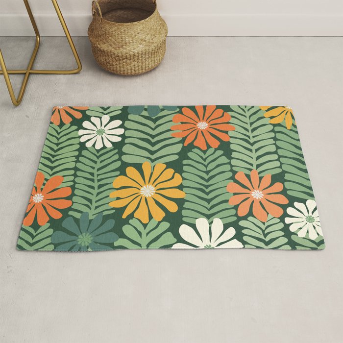 Spring Equinox Floral Pattern  Rug Gallery Image 1
