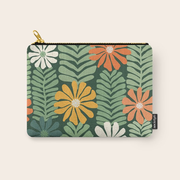 Spring Equinox Floral Pattern  Carry All Pouch Gallery Image 1