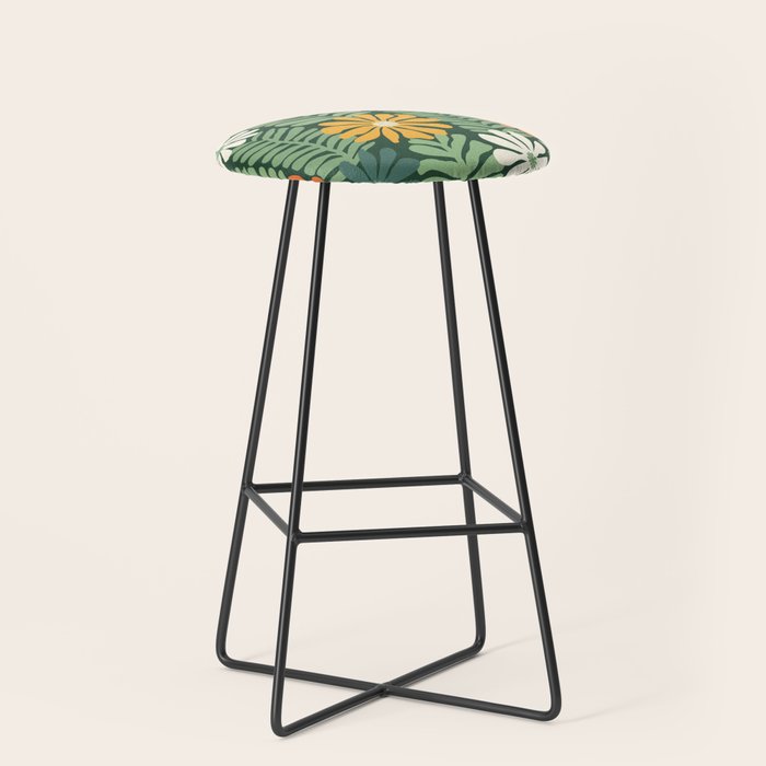 Spring Equinox Floral Pattern  Stool Gallery Image 1