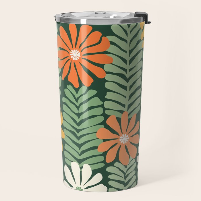 Spring Equinox Floral Pattern  Travel Mug Gallery Image 2