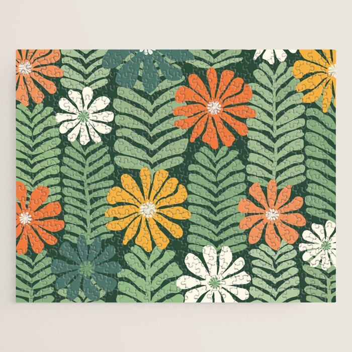 Spring Equinox Floral Pattern  Jigsaw Puzzle Gallery Image 1