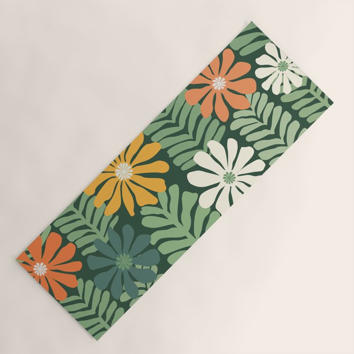 Spring Equinox Floral Pattern  Yoga Mat Gallery Image 1