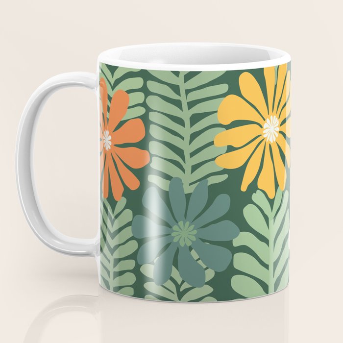 Spring Equinox Floral Pattern  Coffee Mug Gallery Image 3