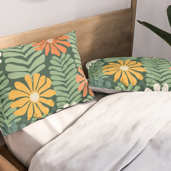Spring Equinox Floral Pattern  Pillow Sham Gallery Image 2