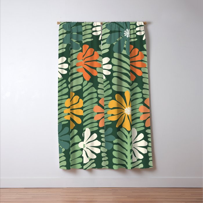 Spring Equinox Floral Pattern  Window Curtain Gallery Image 3