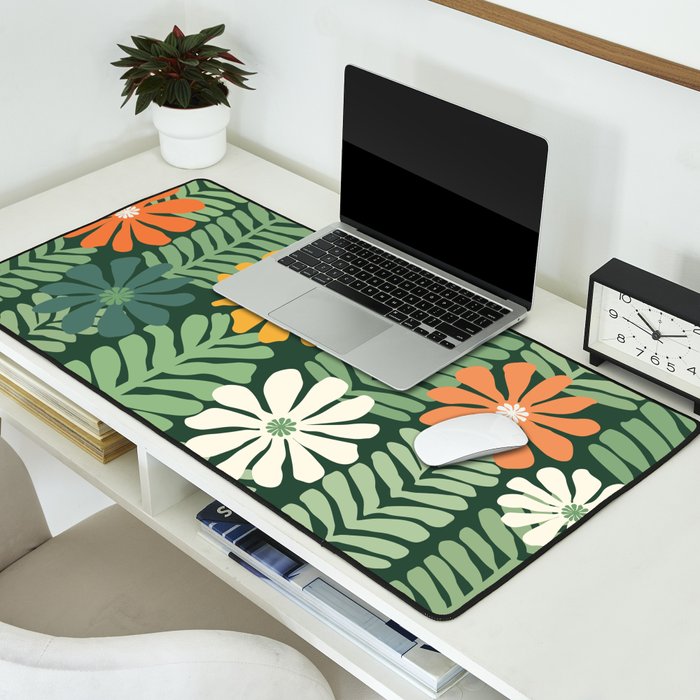 Spring Equinox Floral Pattern  Desk Mat Gallery Image 2