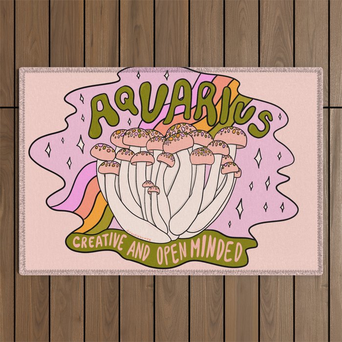 Aquarius Mushroom Outdoor Rug Gallery Image 1