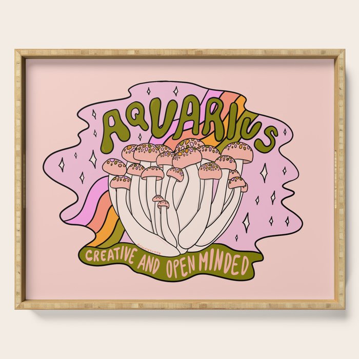 Aquarius Mushroom Serving Tray Gallery Image 1