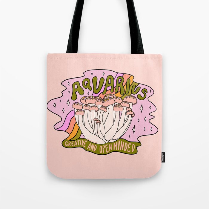 Aquarius Mushroom Tote Bag Gallery Image 1