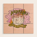 Aquarius Mushroom Wood Wall Art Gallery Image 1