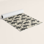 Bison - black and cream Yoga Mat Gallery Image 2