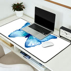 Blue Butterfly Watercolor Desk Mat Gallery Image 2