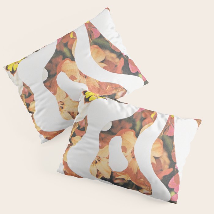 Contours of Blooms #1 Pillow Sham Gallery Image 1