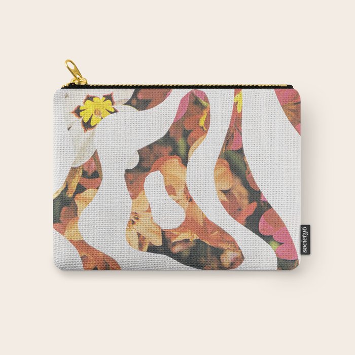 Contours of Blooms #1 Carry All Pouch Gallery Image 1