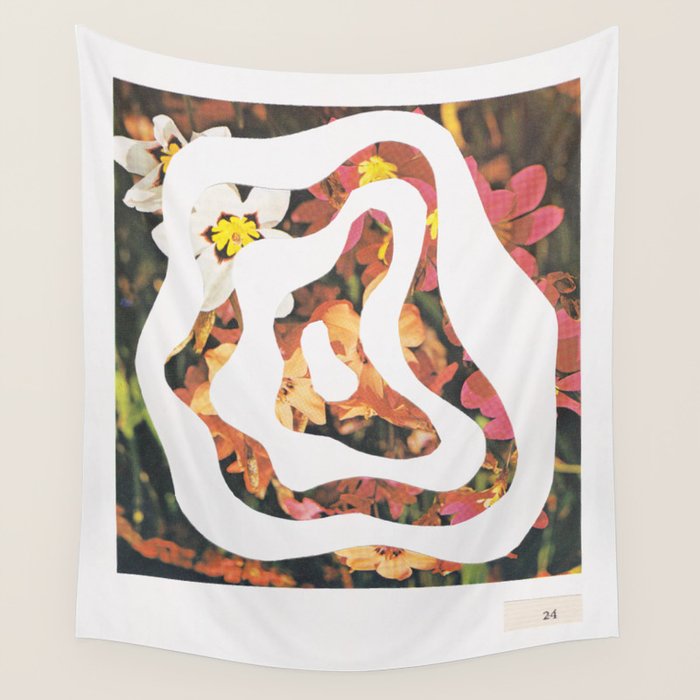 Contours of Blooms #1 Wall Tapestry Gallery Image 4