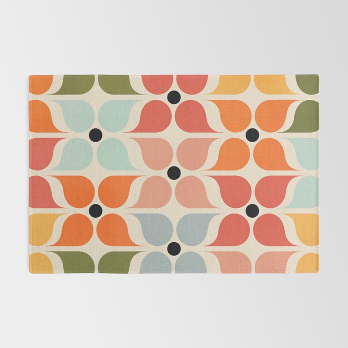 Old times geometry pattern Rug Gallery Image 2