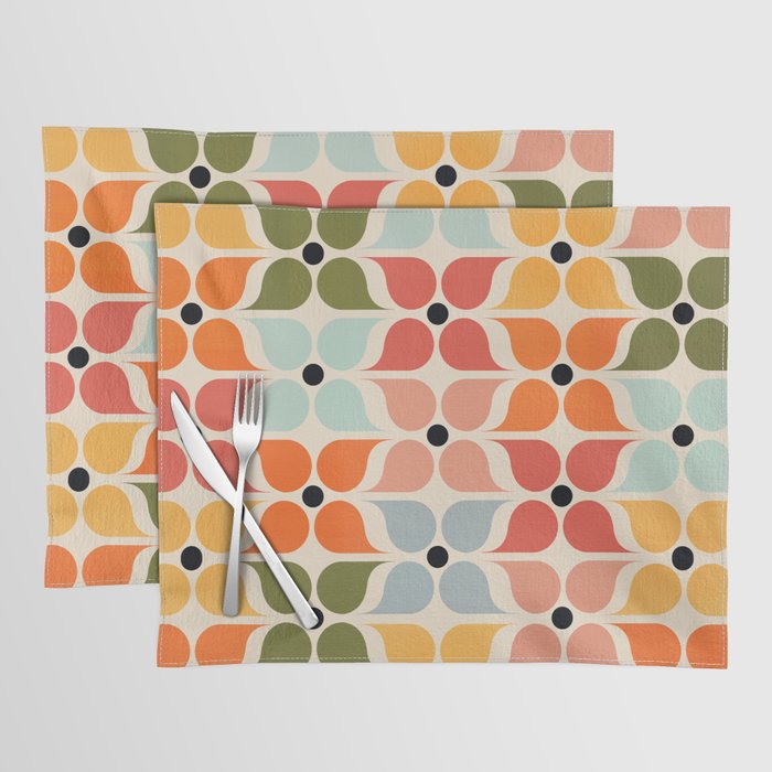 Old times geometry pattern Placemat Gallery Image 1