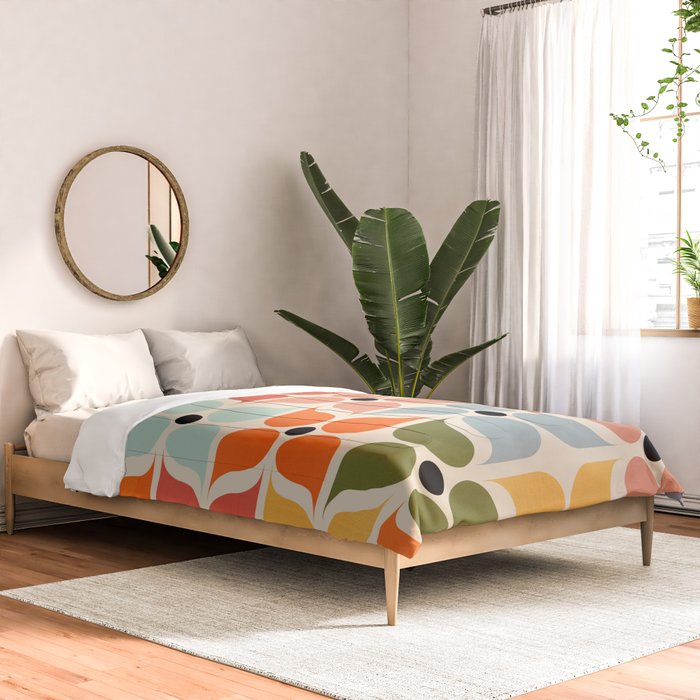 Old times geometry pattern Comforter Gallery Image 2