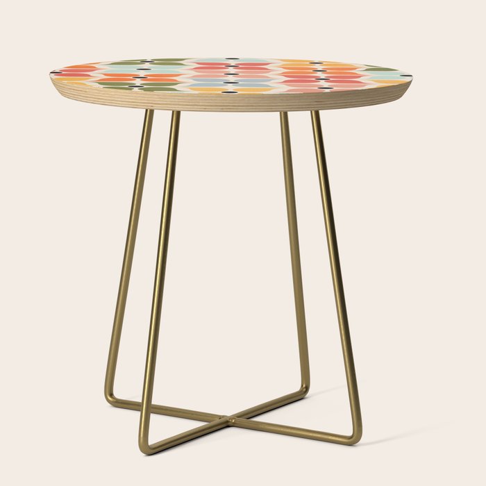 Old times geometry pattern Side Table Gallery Image 1