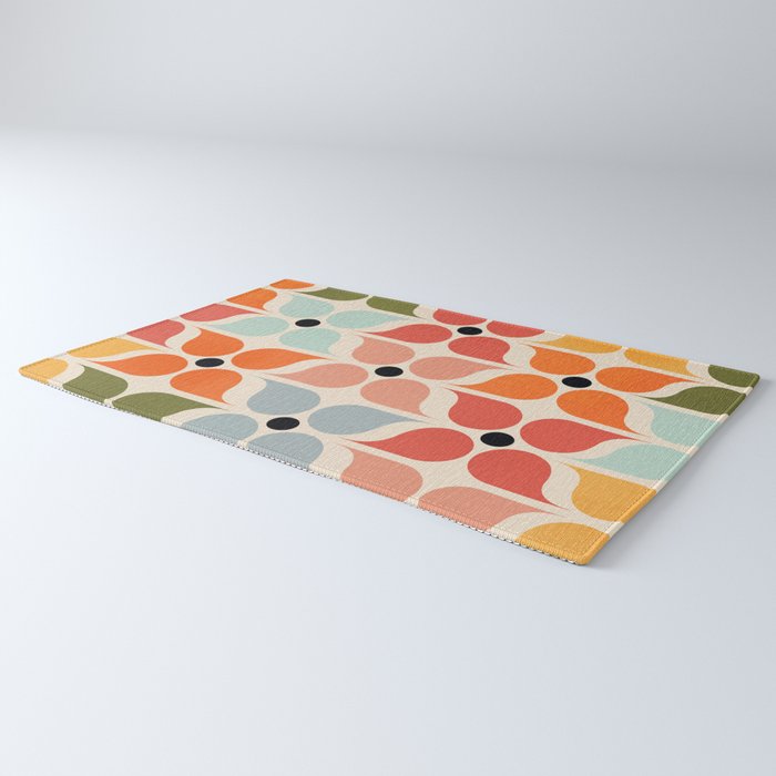 Old times geometry pattern Rug Gallery Image 3