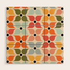 Old times geometry pattern Wood Wall Art Gallery Image 1