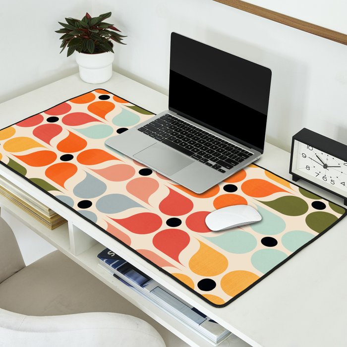 Old times geometry pattern Desk Mat Gallery Image 2