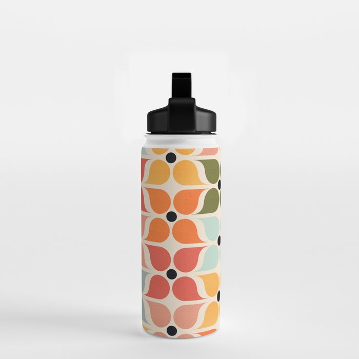 Old times geometry pattern Water Bottle Gallery Image 2